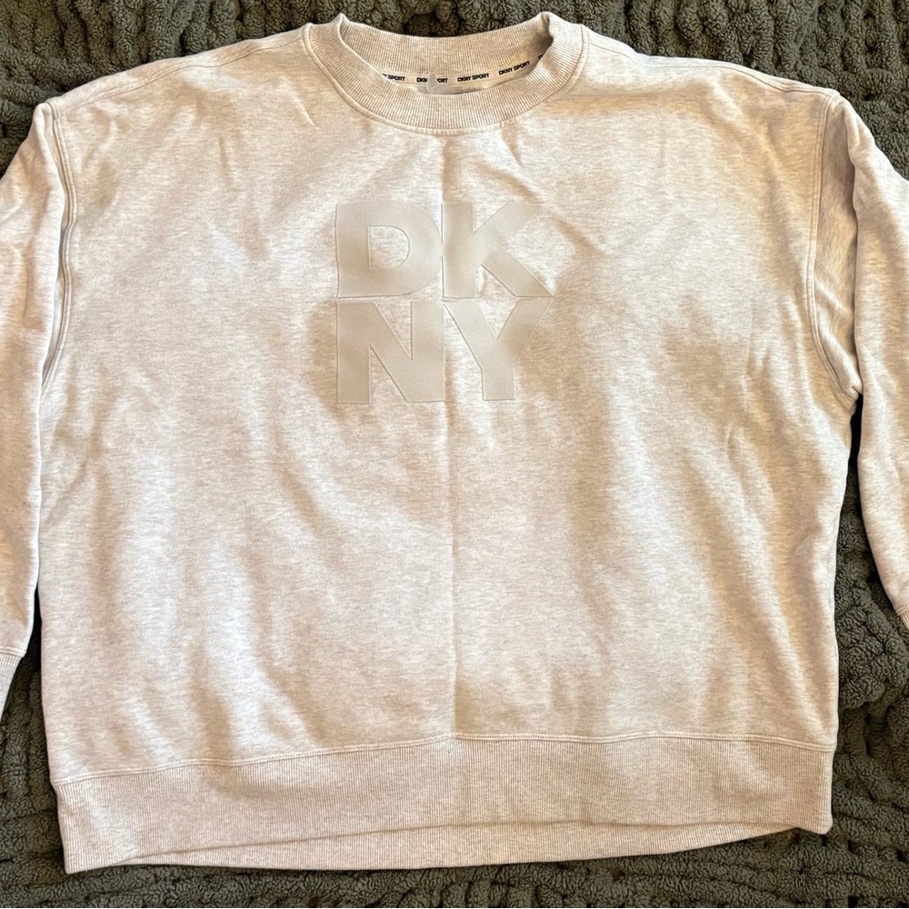 DKNY Woman’s Light Gray Crewneck Sweater